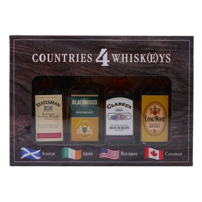 Countries 4 Whiskys Tasting-Set (4 x 0,04L)