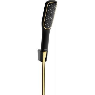 Mexen Kopfbrausegarnitur Gold/Schwarz mit Thermostat