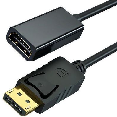 Displayport auf HDMI Adapter Mini Display port Konverter HDTV Stecker 24K Retoo