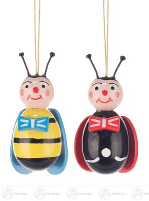 Ostern &amp; Frühjahr Behang Bienen und Maikäfer (4) H=ca 5 cm NEU Erzgebirge