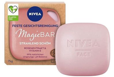 NIVEA Sanftes Gesichtspeeling, Rose, 75g - Zarte Gesichtsreinigung