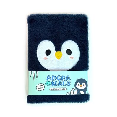 Pinguin Fluffies Plüsch Notizbuch Tagebuch Adoramals DIN A5 NEU