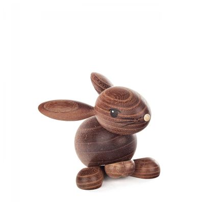 Osterhase Hase Hansi" dunkel" Höhe 8cm NEU Osterfigur Holzhase