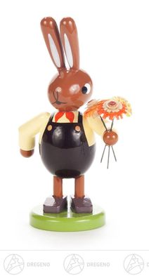 Ostern &amp; Frühjahr Hase mit Blumenstrauß klein H=ca 8,5cm NEU Osterhase Osterdeko