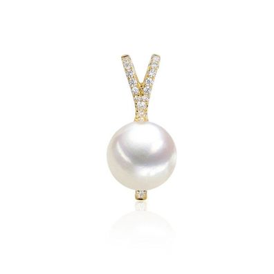 Luna-Pearls - 202.1689 - Anhänger - Damen - 585 Gelbgold - Brill. H-SI 0.11ct