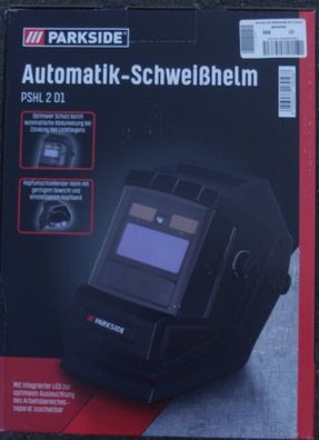 PARKSIDE® Schweißhelm Automatik »PSHL 2 D1« mit LED schwarz