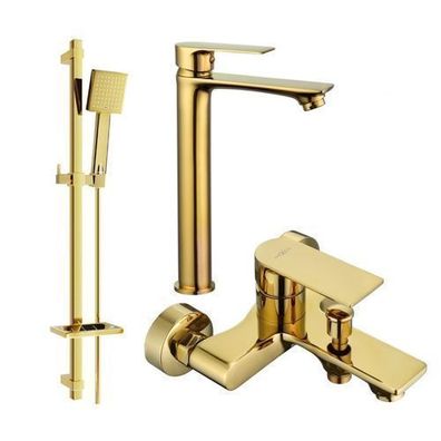 Mexen Royo DQ45 Badewannenset, Gold - 72213DQ45-50