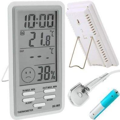 Digitales Thermometer Hygrometer Innen Außen Hydrometer Raumthermometer Retoo