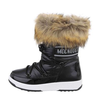 Snow-Boots | Damen Winter-Stiefelette | schwarz