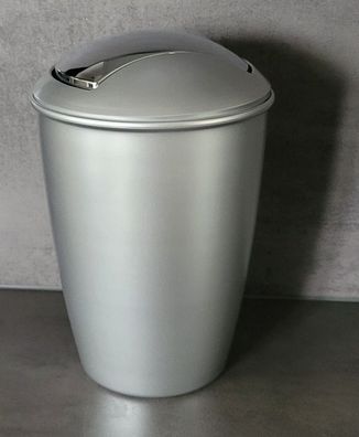 Spirella Atlanta Silver Abfalleimer Mülleimer Eimer 5 Liter Swiss Design Silber