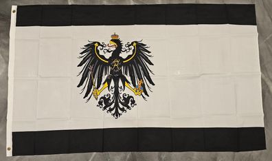 Fahne Flagge Preussen Preußen Königreich 1892 bis 1918 - 90 x 150 cm