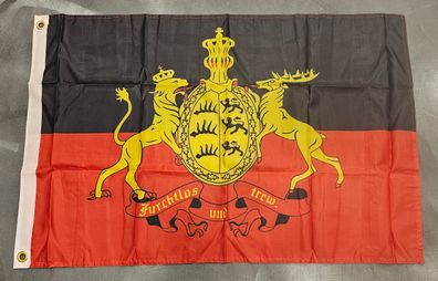 Fahne Flagge Königreich Württemberg - 60 x 90 cm