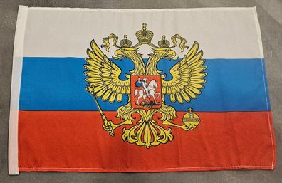 Fahne Flagge Russland mit Adler Stockfahne - 30 x 45 cm