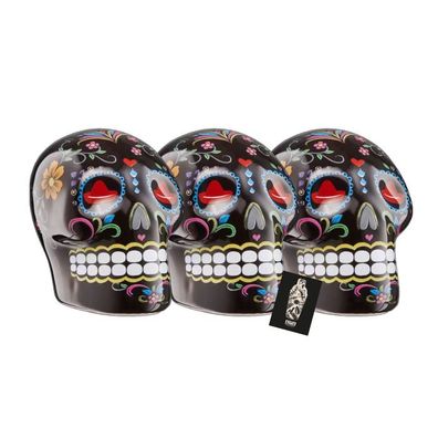 Sierra Tequila 3er-Set Salz / Zimtstreuer 3 x Skull Schwarz