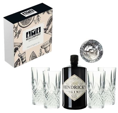 Hendricks Geschenkset - Handcrafted Gin 0,7L (44% Vol.) + 4 x Original Hendrick