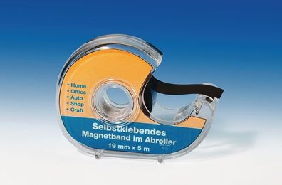 Magnetklebeband Band-B.19mm Bandlänge 5m im Spender Magnetoplan