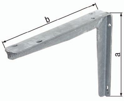 Konsole L.400mm H.300mm STA roh TZN Trgf.145kg GAH