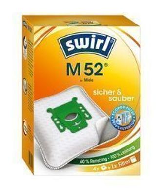 Swirl M52 Staubsaugerbeutel, Premium 4er Pack