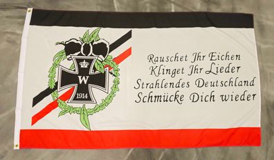 Fahne Flagge Deutsches Reich - Rauschet Ihr Eichen - 90 x 150 cm