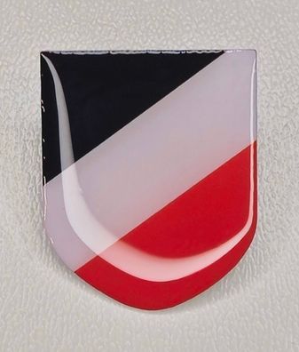 Pin Deutsches Reich Abzeichen - schwarz weiss rot - 3 x 2,5 cm