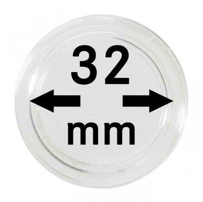 M?ünzenkapseln Lindner ?32 mm 10er Pack