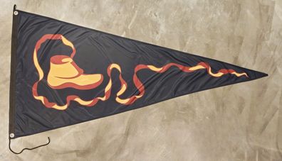 Premium Fahne Flagge Bundschuh - Schwarz - 75 x 150 cm