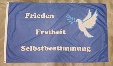 Premium Fahne Flagge Frieden Freiheit Selbstbestimmung weiße Taube - 90 x 150 c