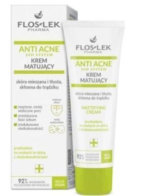 Flos-Lek Anti Akne 24H Mattierende Creme 50ml