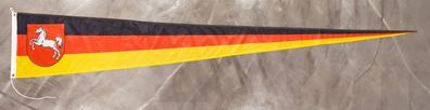 Premium Fahne Flagge Niedersachsen Wimpel Langwimpel - 40 x 250 cm