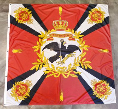 Premium Fahne Flagge Standarte Königliches Regiment Preußen - 150 x 150 cm