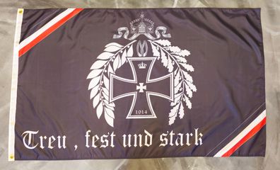 Fahne Flagge Deutsches Reich - Treu Fest und Stark - 90 x 150 cm