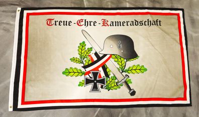 Fahne Flagge Deutsches Reich - Treue Ehre Kameradschaft - 90 x 150 cm