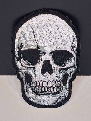 Aufnäher Aufbügler Patch Totenkopf Skull - 7 x 10 cm