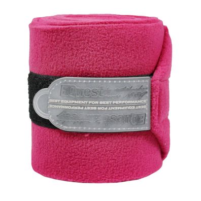 EQuest Alpha Fleece Bandage für Pferde, 4er Set - Viola Red