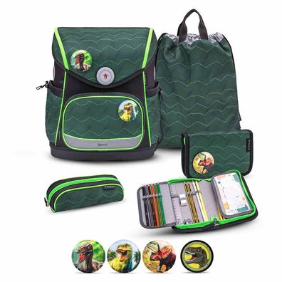 Belmil Compact Plus Premium Schulranzen Set 5-teilig "Twist of Lime"