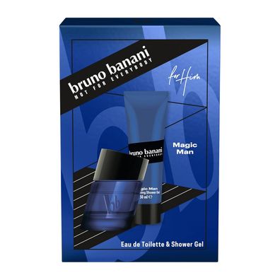 bruno banani Geschenkset Magic Man EdT 30 ml + Shower-Gel 50 ml