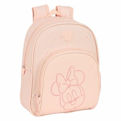 Schulrucksack Minnie Mouse Baby Rosa (28 x 34 x 10 cm)