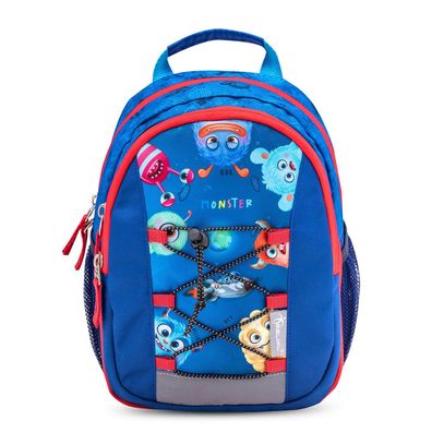 Belmil Mini Kiddy Kindergartenrucksack "Cool Monsters" für 1-3 Jährige Kinder mit