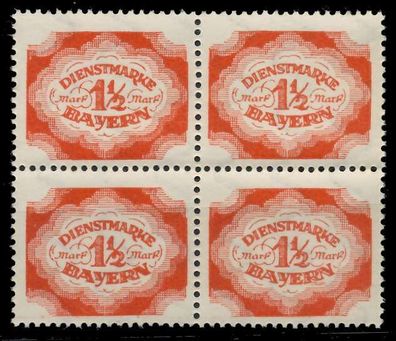 BAYERN Dienstmarken Nr 58 postfrisch Viererblock X8205DA