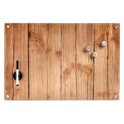 Zeller Glas-Magnettafel 60 x 40 cm - Wood