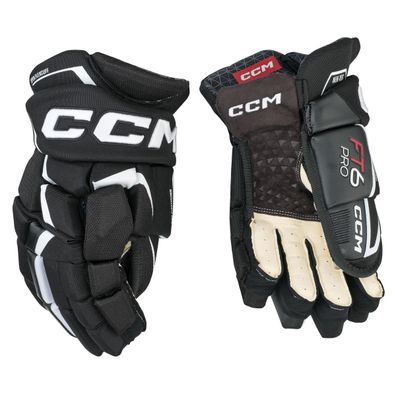 Handschuhe CCM Jetspeed FT6 PRO Senior - Farbe: schwarz/weiss Größe: 15