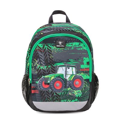 Belmil Kiddy Plus Kindergartenrucksack "Tractor" für 3-6 Jährige Kinder mit Brustgurt