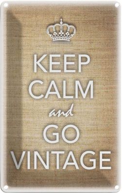 vianmo Blechschild 12x18cm Keep Calm And Go Vintage Deko Geschenk