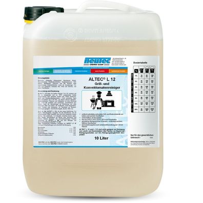 AltecL12, rill- und Konvektomatenreiniger,10 Liter,(1,20 € Pro 100 Ml)