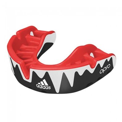 adidas Mundschutz OPRO Gen4 Platinum-Edition - Farbe: schwarz/weiß/rot