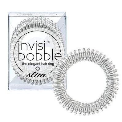 Invisibobble Slim gumki do wÅ?osÃ³w Chrome Sweet Chrome, 3 sztuki