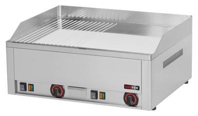 Elektro-Grillplatte 2 Heizzonen Grillfläche glatt/gerillt Auftischgerät