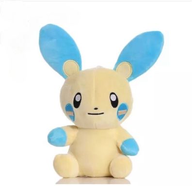 Minun Plüschtier 18 cm - Pokemon Kuscheltier - Weiches Spielzeug für Kinder