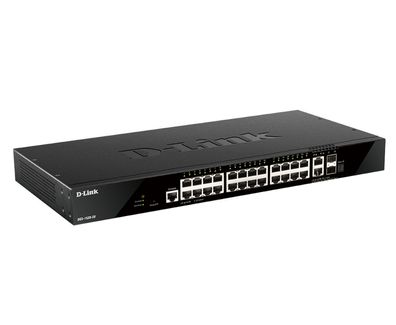 D-LINK DGS-1520-28/E 28-Port Smart Managed Gigabit Stack Switch 24x 10/100/1000... ->