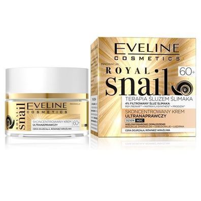 Eveline Royal Snail 60+ Repaircreme Tag & Nacht, 50 ml